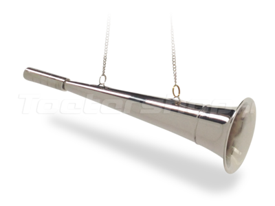 Nickel Plated Ship Horn 33cm