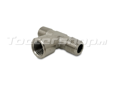 T-Piece 1x 1/4" BSP (F) 2x 1/4" BSP (M)